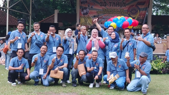 Acara reuni 30 tahun Alumni Fakultas Teknik Sipil Universitas Pancasila Angkatan 95 di Sentul, Bogor, pada Sabtu, 27 September 2025. [FTNews.co.id/Selvianus Kopong Basar]